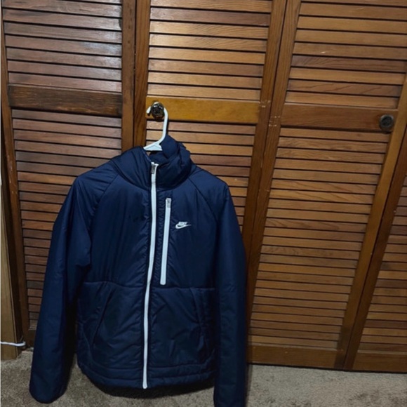 Nike Other - Nike Sportswear Therma-Fit Legacy Fleece Lined Hooded JacketNavy DD6857-410 M Ta
